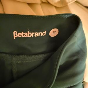Betabrand skinny yoga dress pants 3xl, green